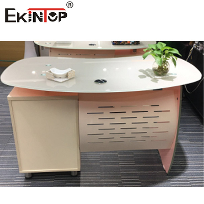 Klassiek gehard glas kantoor computer bureau glas executive kantoor bureau