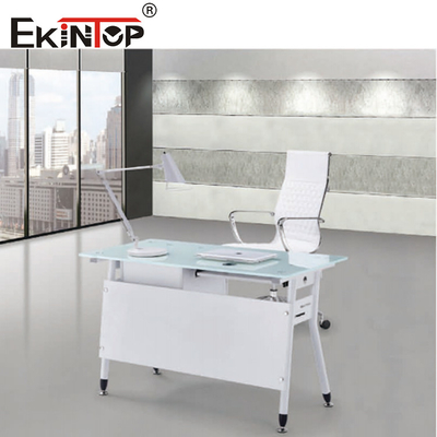 Gepersonaliseerd Huis Klein Glas Office Desktop Laptop Met Schrijven Desk Rectangle