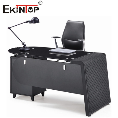 8 mm Desktop Dikte Glas Kantoortafel Met Schuif Aanpassing Grootte Voor Huishoudelijk Meubel