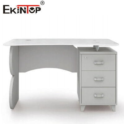 Witte rechthoekige kleine glazen tafel voor kantoormeubilair