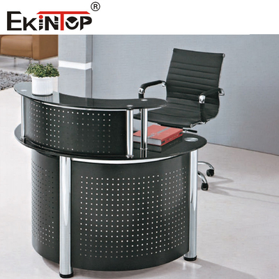 Uniek kantoor Melamine glas bureau Sterke draagbaarheid