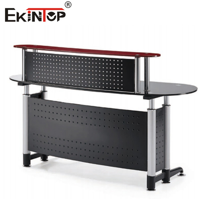 Uniek kantoor Melamine glas bureau Sterke draagbaarheid