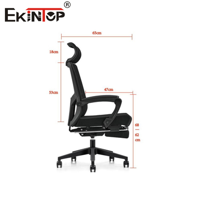 Breathable Black Mesh Back Office Chair Met Lumbal Ondersteuning