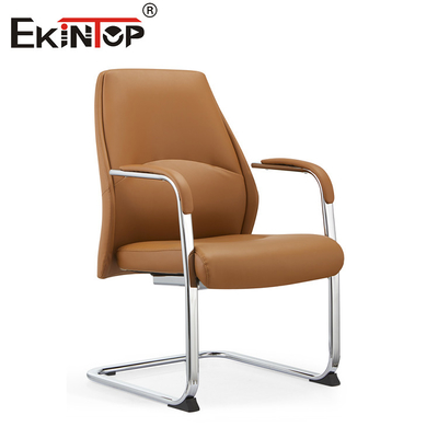 Klassiek ontmoet Contemporary Cognac Lederen Eetstoel met Chic Metal Frame