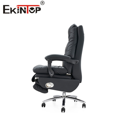 Klassieke echte lederen fauteuil leunstoel kantoorstoel voor professionele instellingen