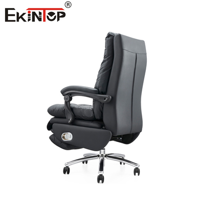 Klassieke echte lederen fauteuil leunstoel kantoorstoel voor professionele instellingen