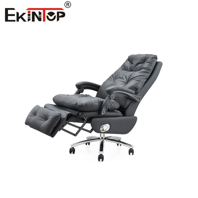 Klassieke echte lederen fauteuil leunstoel kantoorstoel voor professionele instellingen