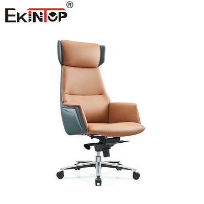 OEM 350mm Aluminium basis Leer Lounge fauteuil Moderne stijl
