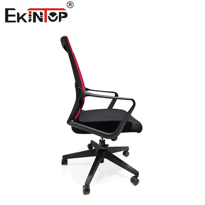 Zwart en rood schuim kussen opvouwbare trainingstoelen met wielen