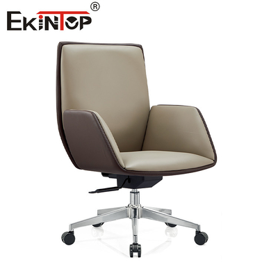 High Back Pu Swivel Executive Leer kantoor stoel Voor woonkamer
