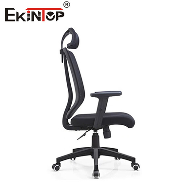 Hoge rug Lumbal Support Office Chair Ergonomisch Stoffen Mesh Swivel