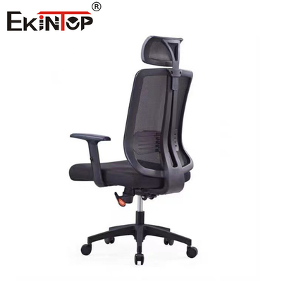 Hoge rug Lumbal Support Office Chair Ergonomisch Stoffen Mesh Swivel