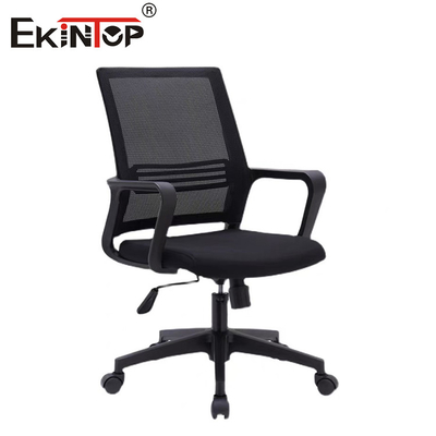 Mid back mesh kantoorstoel met spons stoel kussen gesynchroniseerd mechanisme