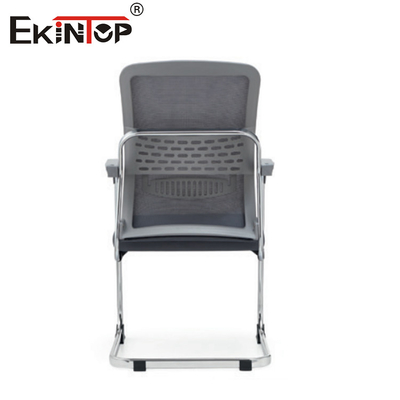 Grijze Mid back Moderne Minimalist Style Mesh Kantoorstoel Met Armleuningen
