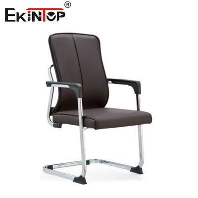 Mid back leer kantoor stoel met metaal frame 10 jaar garantie