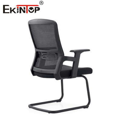 Wasbare mid back office stoel met gaas materiaal armleuningen kussen stoel