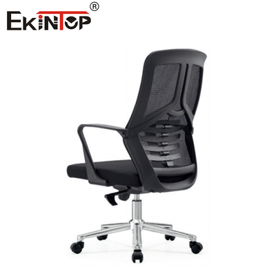 Mid back Executive Black Mesh kantoorstoel met draaiwielen voor werk