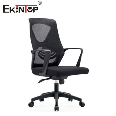 Mid-height back office stoel met mesh rugleuning uitgerust met rollen aanpasbaar