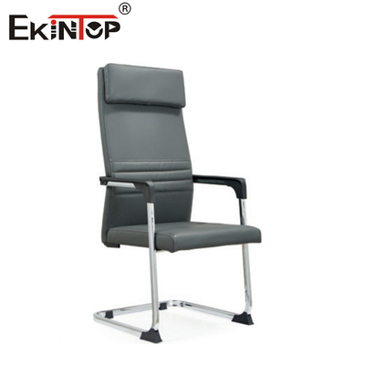 Hoog rug leer kantoor stoel met hoofdsteun moderne stijl boog stoel
