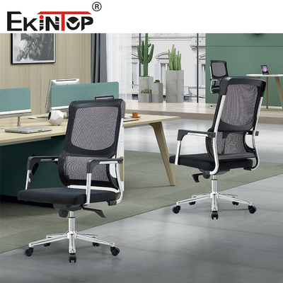 Zwarte gaas ergonomische kantoorstoel Moderne stijl Standaard maat