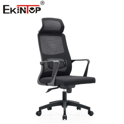High-back Black Ergonomic Mesh Office Chair met schuim stoel kussen Moderne stijl