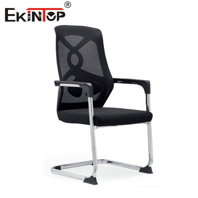 Zwarte mid-back mesh kantoorstoel met spons stoel kussen modern ontwerp