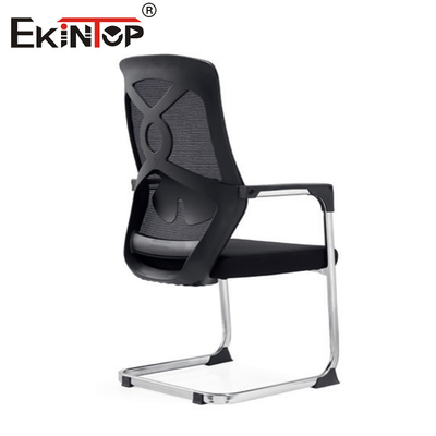 Zwarte mid-back mesh kantoorstoel met spons stoel kussen modern ontwerp