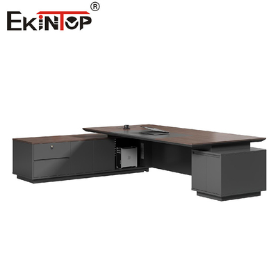 Moderne houten kantoor bureau ontwerp voor CEO Boss Executive Office meubels