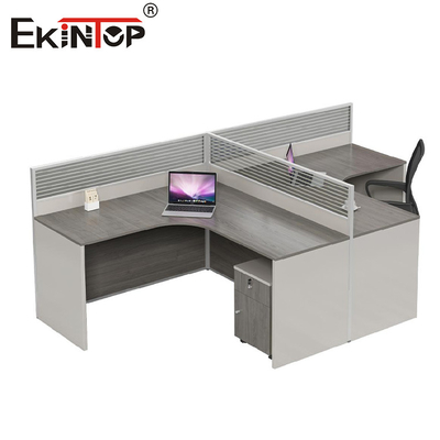 Moderne kantoorwerkstation 6 personen kantoor bureau bureau tafel met lade voor personeel