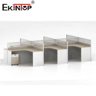 Moderne stijl Werknemer Office Werkstation Computer bureau met opslagkas