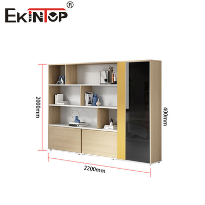 Houten archiefkas met walnootkleur Moderne stijl Home Office meubels