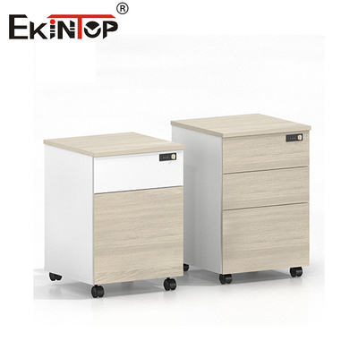 Onder het bureau Houten archiefkasten Mobiele fabrikant directe verkoop