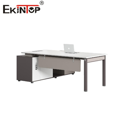 Industriële stijl aanpasbaar Executive Office Desk met opslagkast