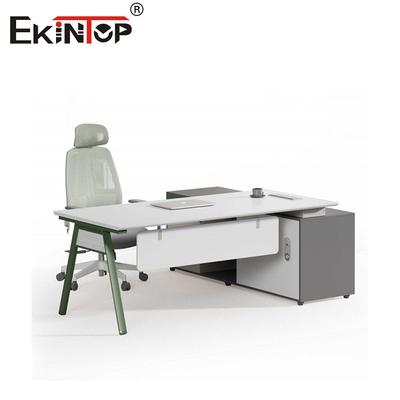 Industriële stijl aanpasbaar Executive Office Desk met opslagkast
