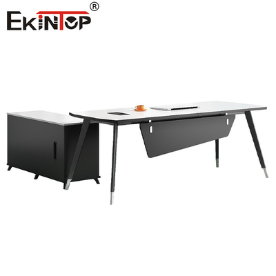 Moderne houten kantoor bureau managers bureau computer bureau industriële stijl