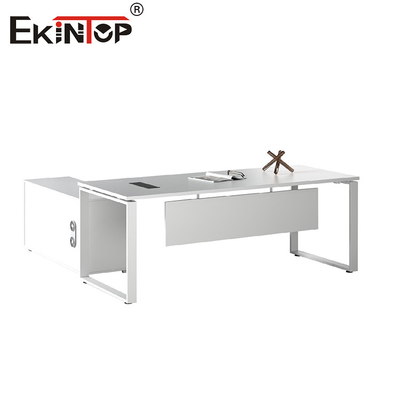 Uitvoerend kantoor bureau met metalen benen Minimalistische stijl meubels