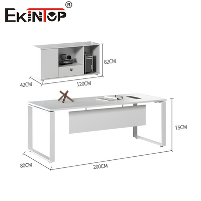 Moderne stijl Witte kantoor bureau medewerkers Tafel Direct fabrikant