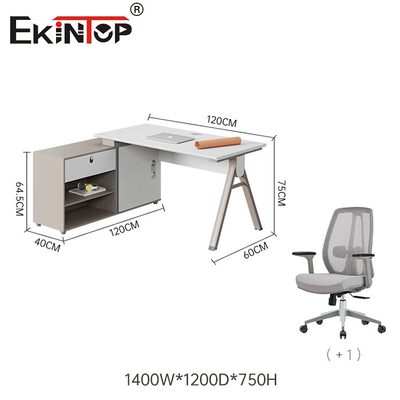 Business Style L-vormig kantoor bureau Houten materiaal voor werknemers