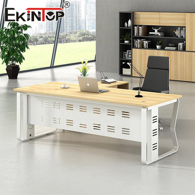 Houten materiaal Werknemer Bureaublad Moderne stijl Solid Oak Bureau