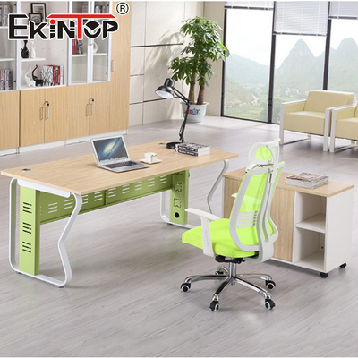 Walnut Manager Uitvoerend kantoor bureau Moderne stijl Houten hoek bureau