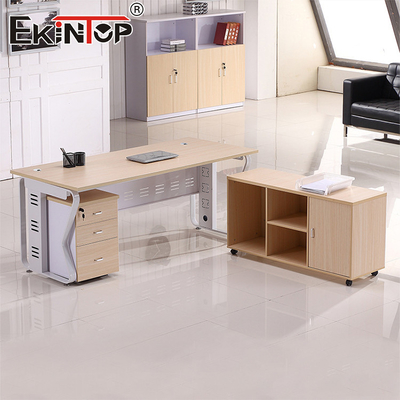 Moderne kantoormeubilair Werkstation Schrijftafel Berging Kasten Computertafelstoelen
