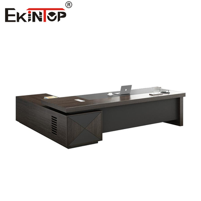 Commercieel stijl Executive Desk Houten kantoor bureau Groot bureau met laden