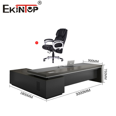 Commercieel stijl Executive Desk Houten kantoor bureau Groot bureau met laden