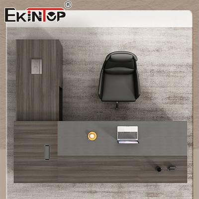 Aanpasbaar Classic Solid Wood Executive Office Desk Groot bureau met laden