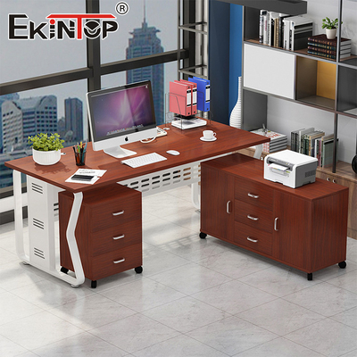 Classic Design Houten op maat gemaakte bureau Bureaubureau met metaalframe