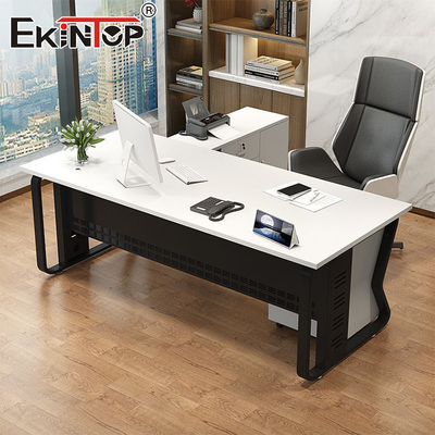 Witte bureau in moderne stijl Houten materiaal