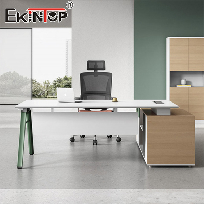 Op maat gemaakte houtmateriaal kantoor bureau direct van de fabriek acacia hout bureau