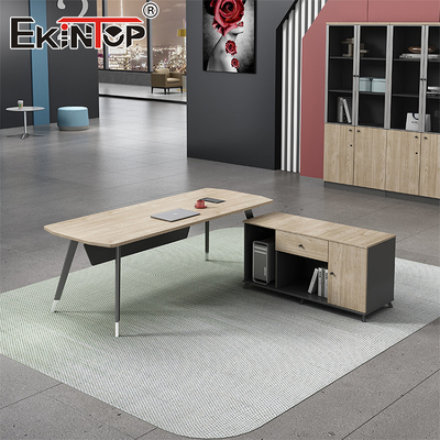 Moderne ontwerp kantoormeubelen Houten bureau Houten bureau Uitvoerend bureau met laden