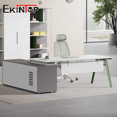 Moderne stijl L-vormig kantoor bureau kantoormeubelen modulair bureau meubilair