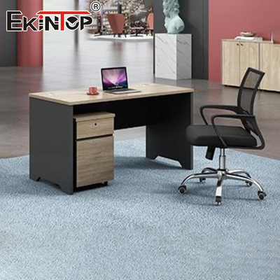 Schrijftafel met zijkast Houtmateriaal Modulair bureaumeubilair